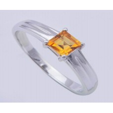 Amethyst Gemstone with 925 Sterling Silver Ring, Octagon Shape, RI-0100